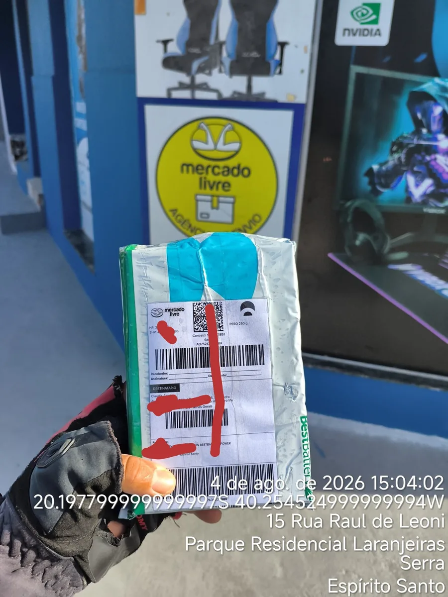 Postagem de pacote em agência do Mercado Livre em Laranjeiras, Serra ES