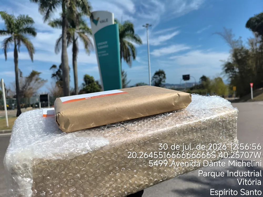 Entrega da SpeedBoy na portaria da Vale, Unidade Tubarão, em Vitória ES