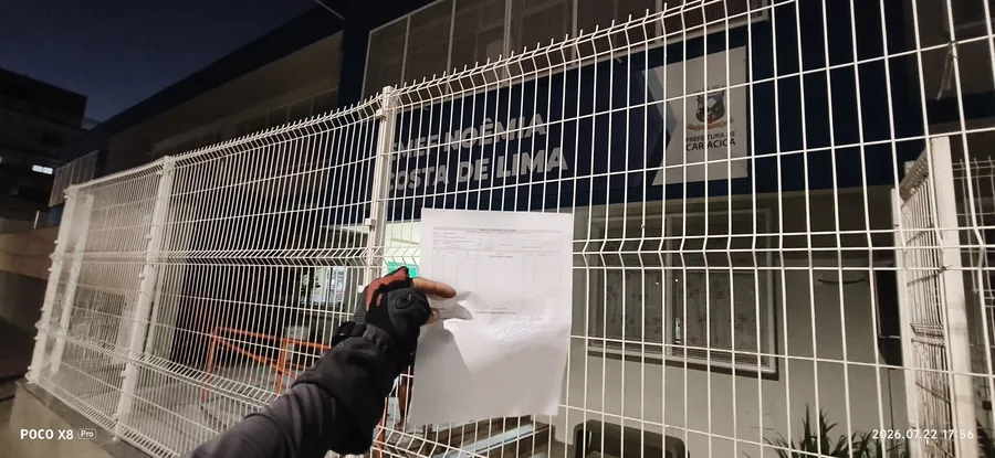 Protocolo de documento em unidade da Prefeitura de Cariacica, ES